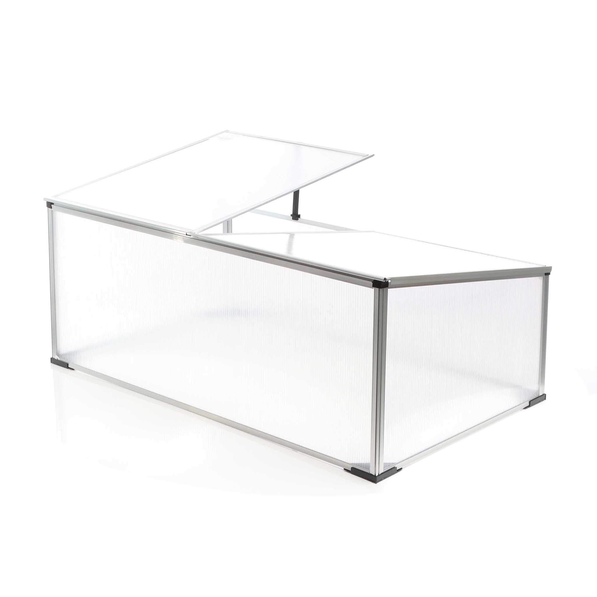 Wiltec mini serra policarbonato 100x60x40 cm 2 ante