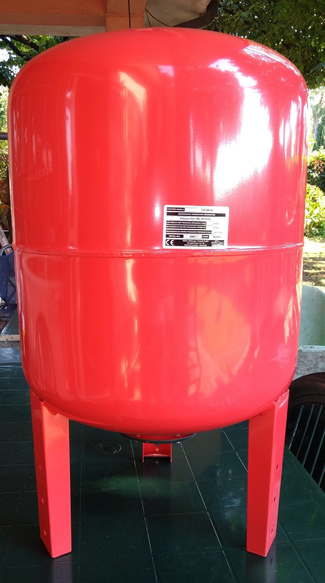 Wiltec Vaso Espansione 50L Verticale Autoclave Membrana EPDM