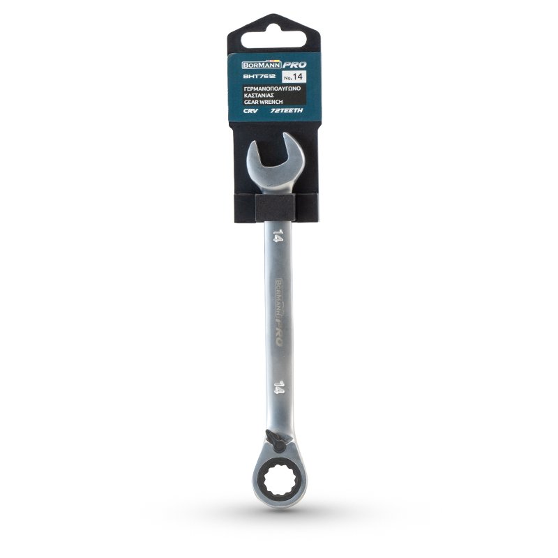 Bormann chiave a cricchetto 14 mm reversibile CrV