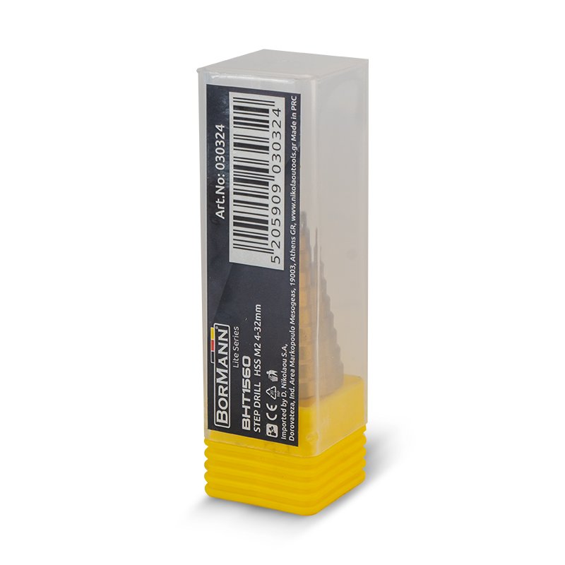 Bormann Punta a Gradini 4-32mm HSS Titanio