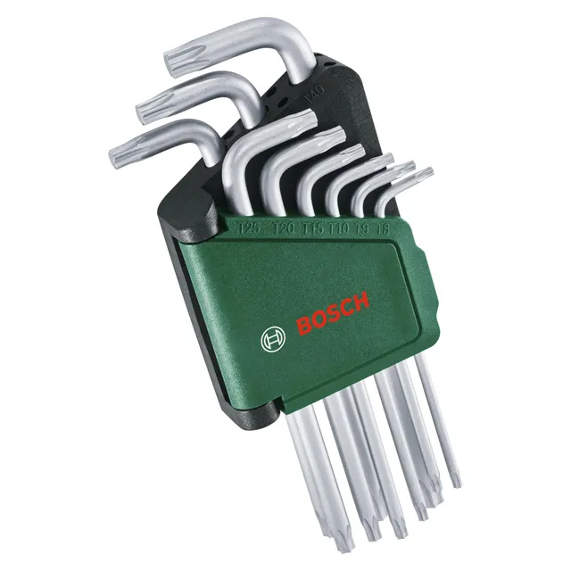 Bosch set chiavi Torx 9 pezzi TX8-TX40 S2