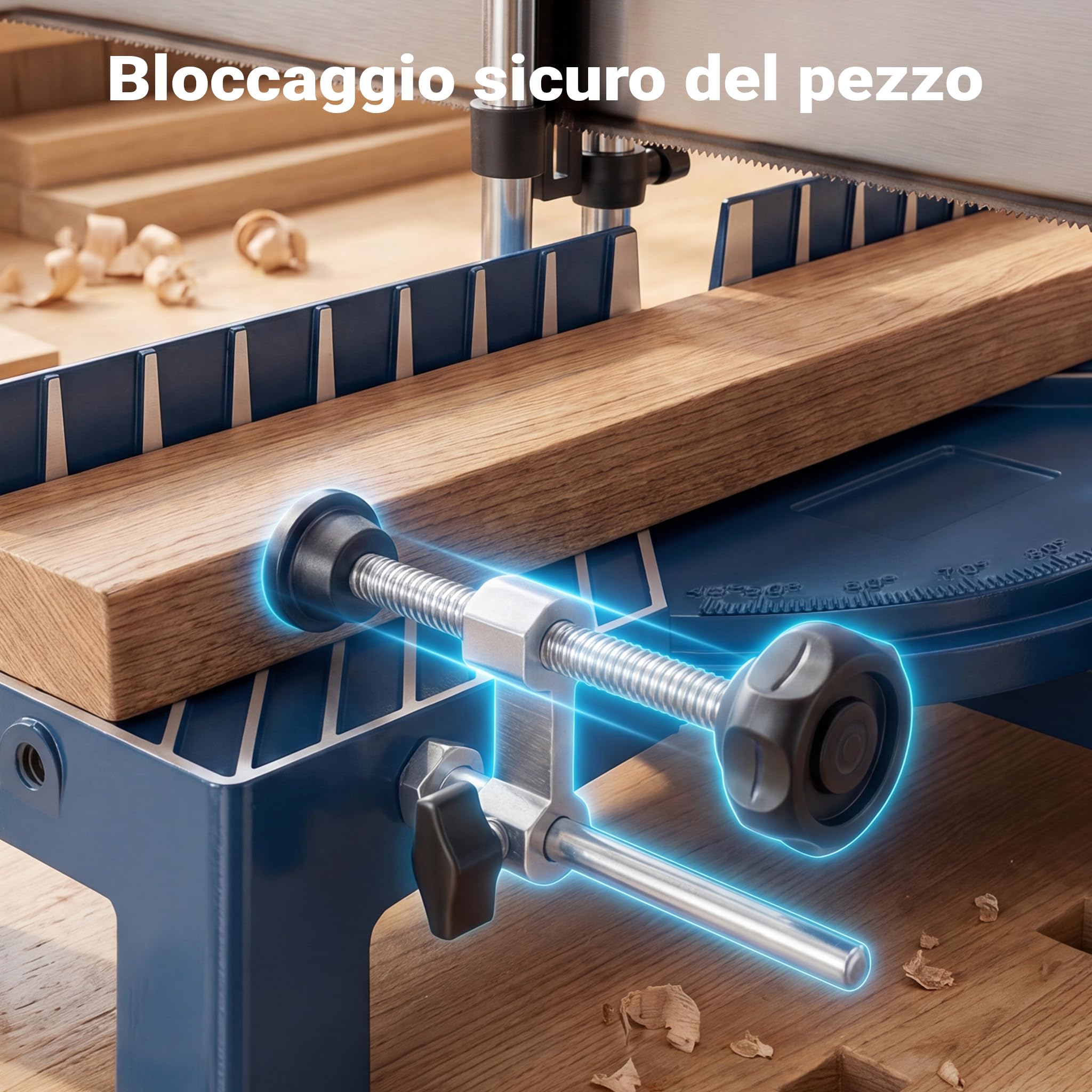 Wiltec Sega obliqua manuale 600mm legno 150mm