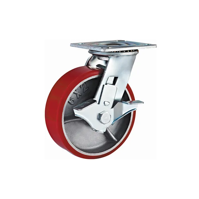Bormann Ruota girevole con freno Ø200 mm 480 kg PU