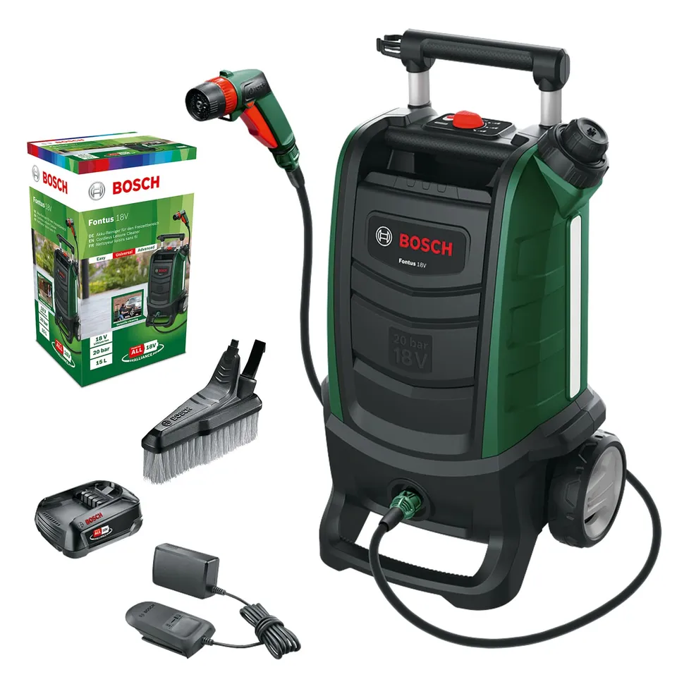 Bosch Fontus 18V idropulitrice a batteria 2,5 Ah portatile