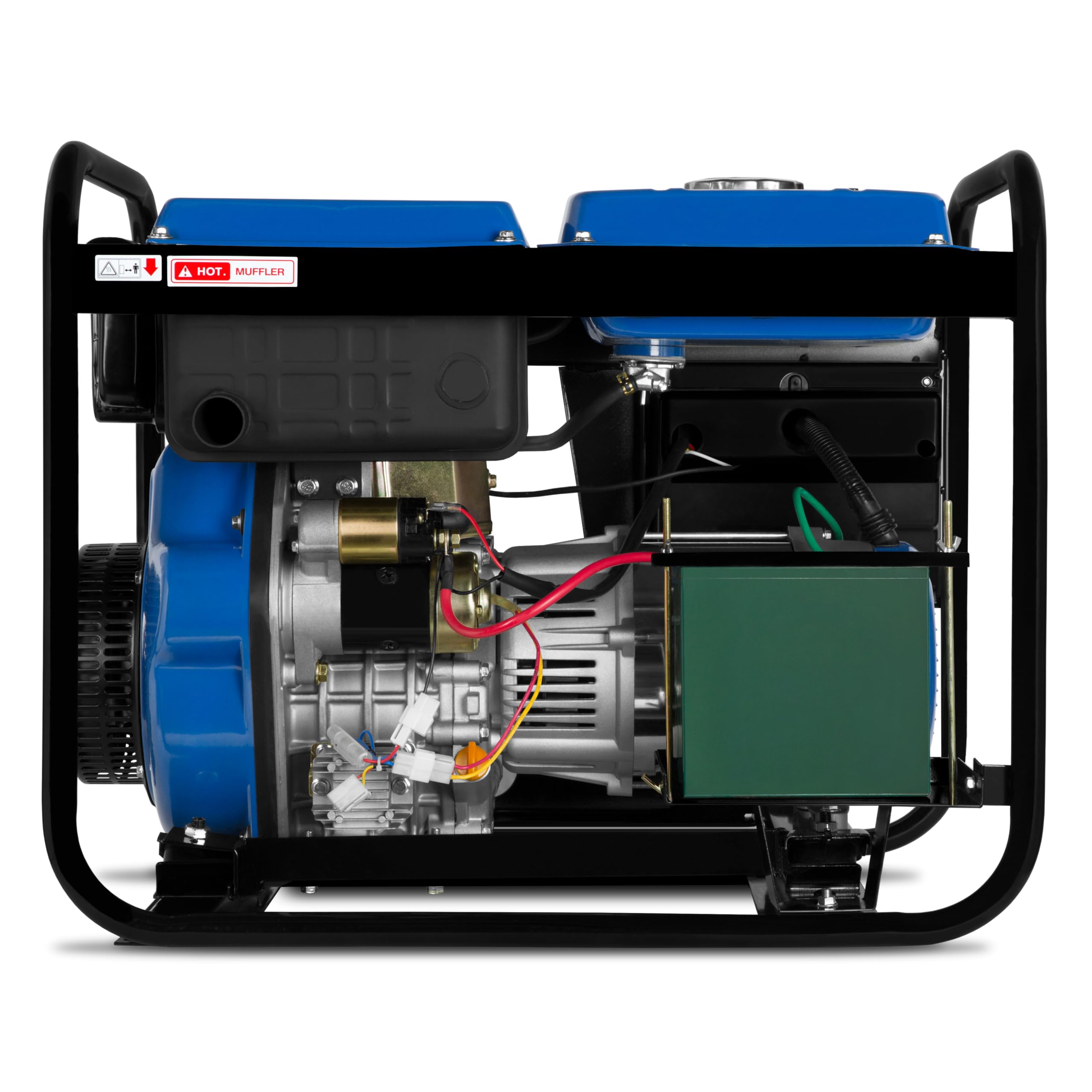 EBERTH Generatore Diesel 5000W Avviamento Elettrico