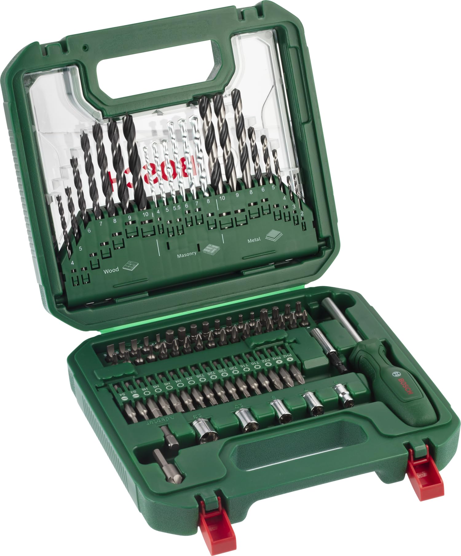 Bosch Set Compatto 43 pezzi punte e inserti universali