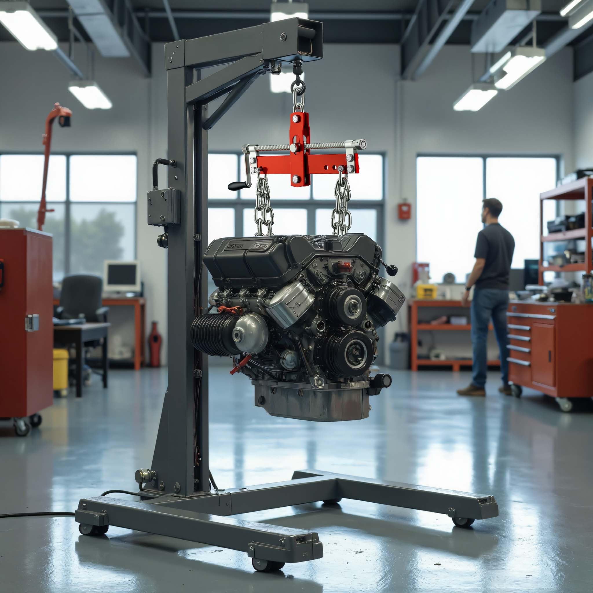 Wiltec Equilibratore 900 kg sollevatore motore gru officina