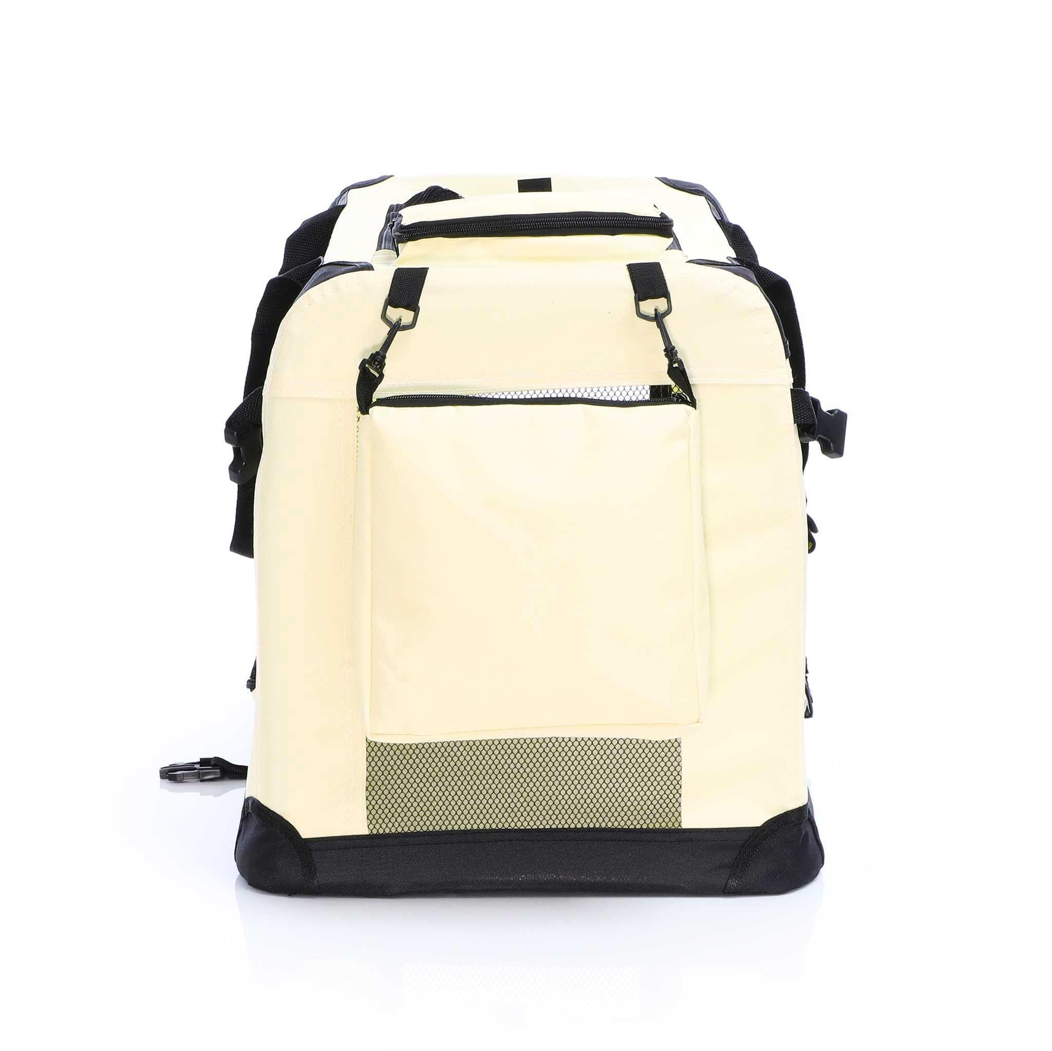 Fudajo trasportino pieghevole beige M 60x42x44cm