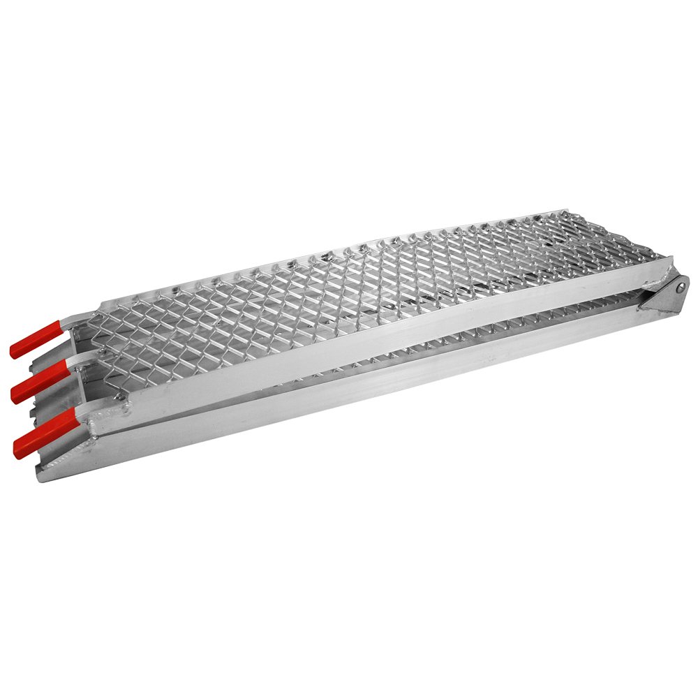 Wiltec Rampa di carico 226 cm 340 kg pieghevole alluminio