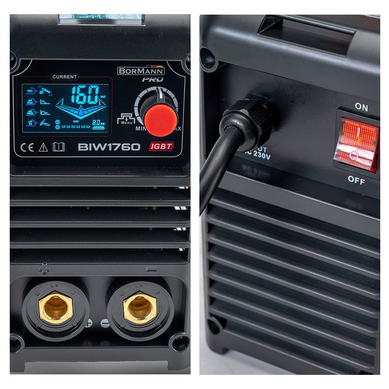 Bormann Pro saldatrice inverter sinergica 160A elettrodo 4mm