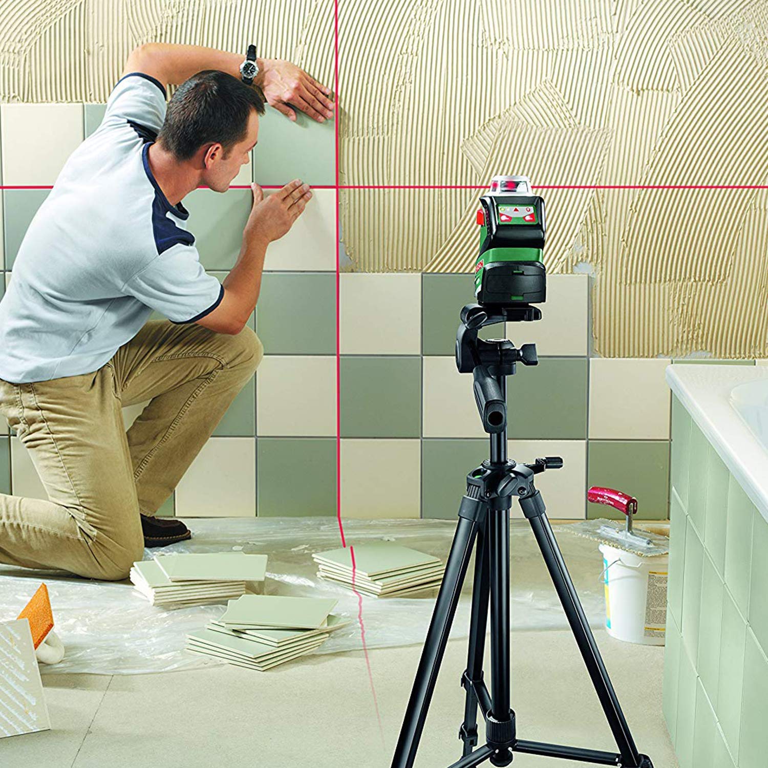 Bosch TT 150 treppiede laser 55-157cm con testa girevole