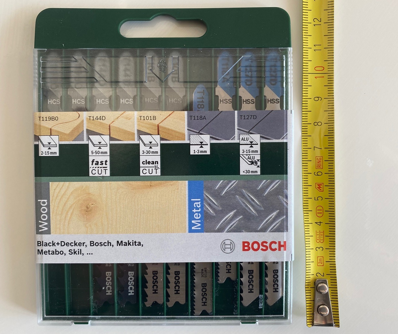 Bosch Set 10 Lame Seghetto Wood Metal Codolo T