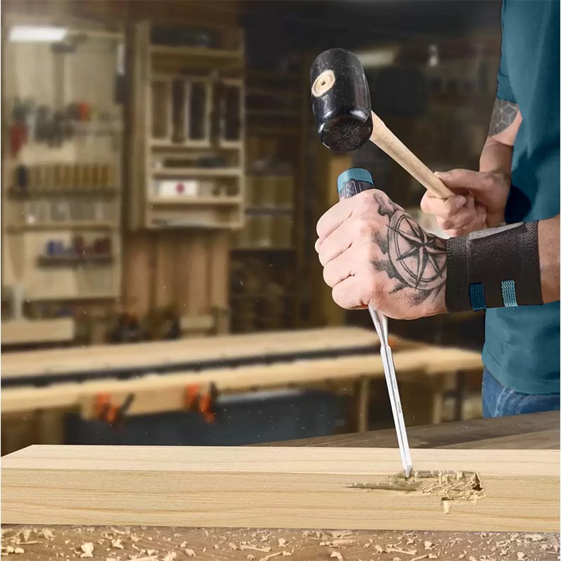 Bormann Pro scalpello legno CrV 6mm manico TPR