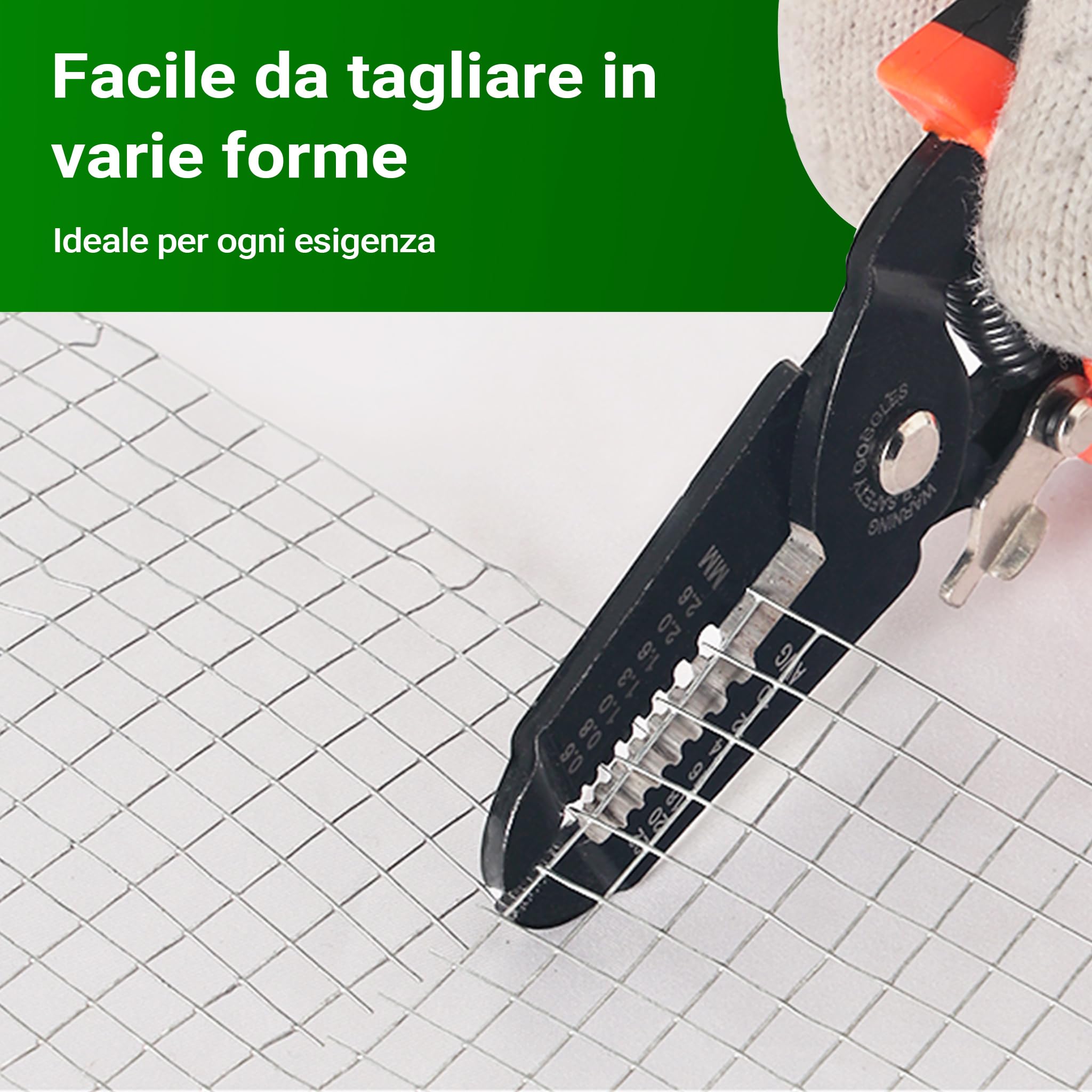 Wiltec rete metallica zincata 10x0,5 m maglia 6,3 mm