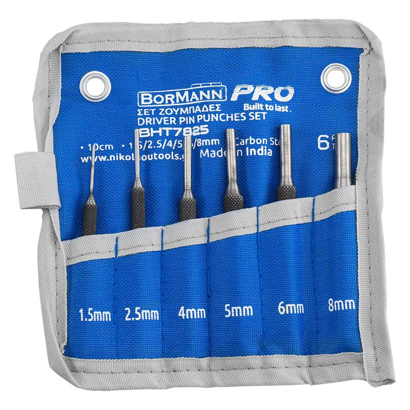 Bormann Set Cacciaspine 6 Pezzi 1,5-8 mm Acciaio