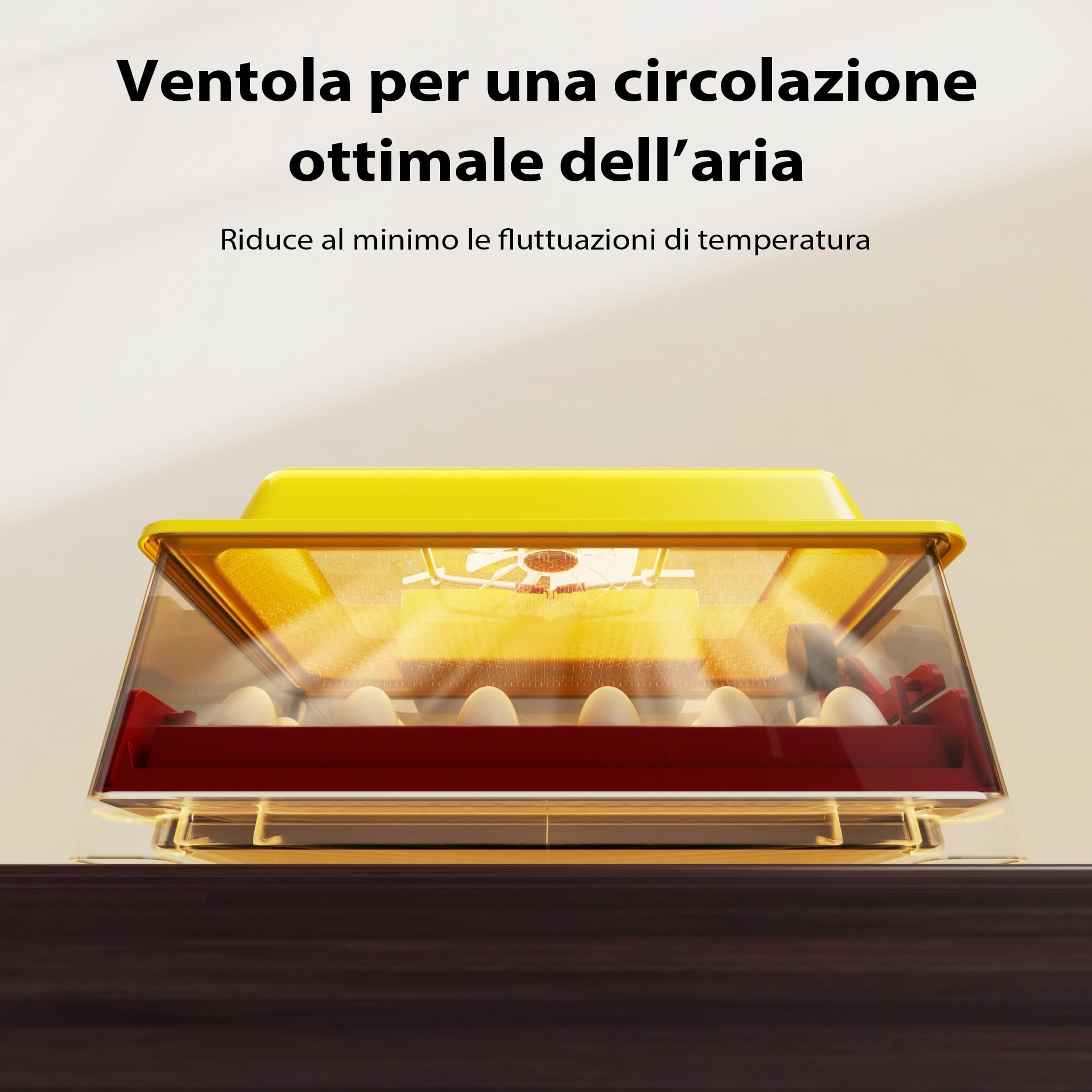 Wiltec Incubatrice Automatica 24 Uova con Controllo Umidità