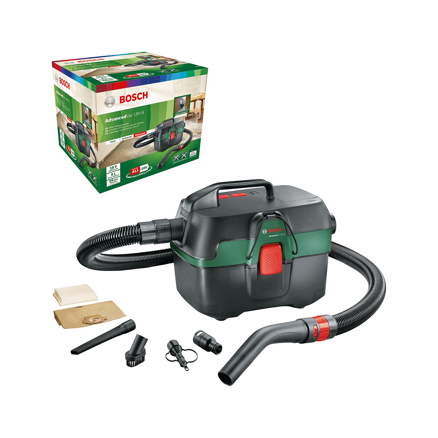 Bosch AdvancedVac 20 aspiratore 20L Set Standard 1200W