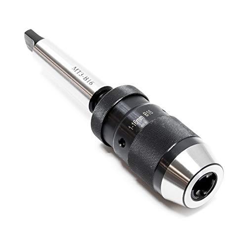 Wiltec mandrino autoserrante MT3-B16 16 mm 1-16 mm cono morse