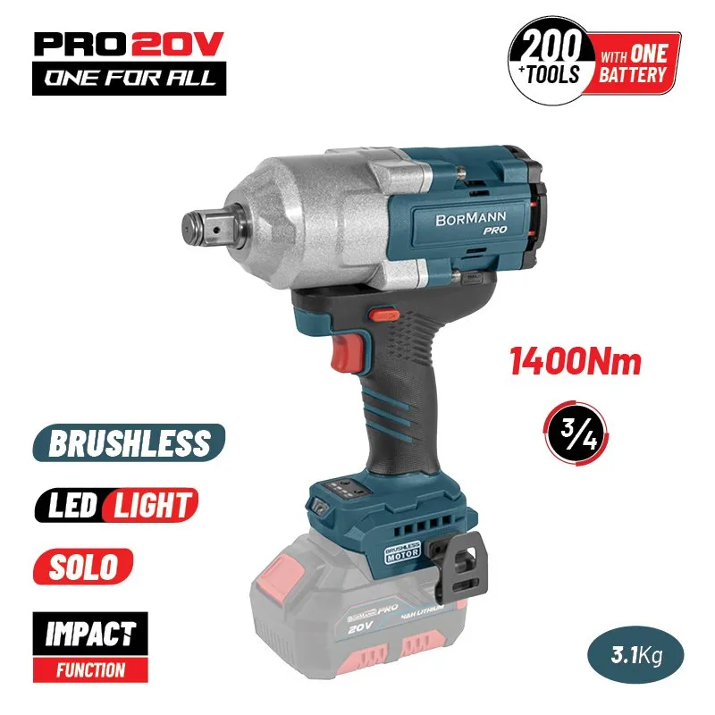 Bormann Pro BBP5390 avvitatore impulsi 20V solo 1400Nm