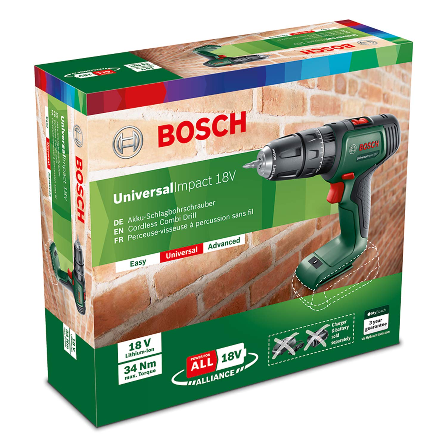 Bosch UniversalImpact 18 trapano battente 18V senza batteria
