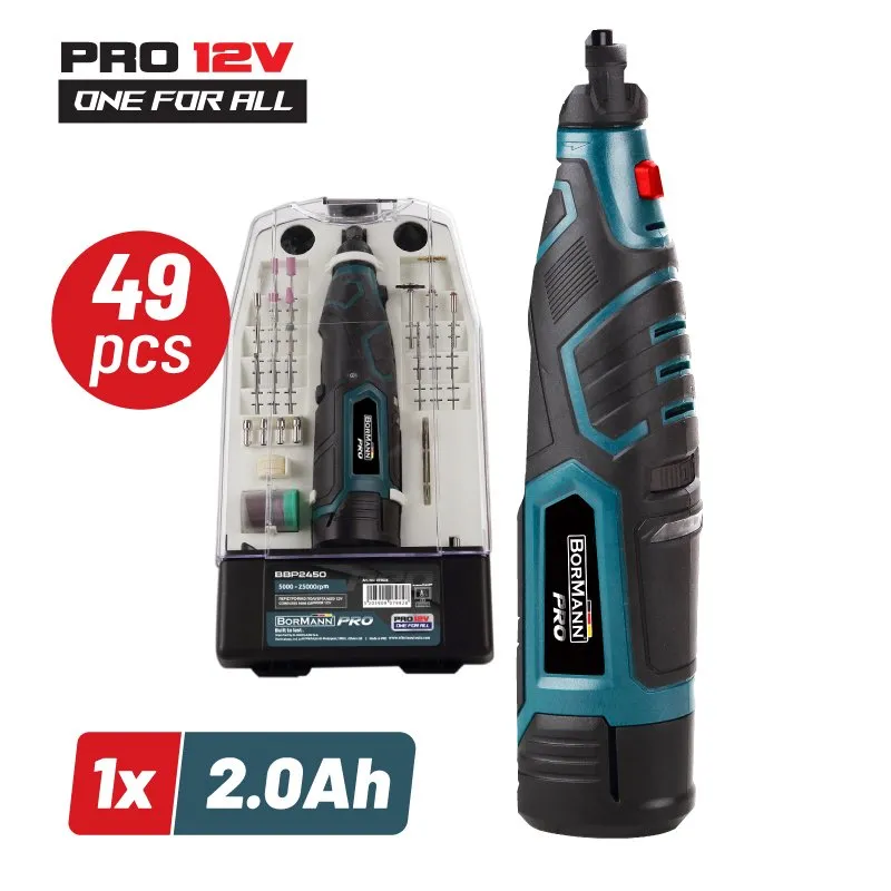 Bormann Mini Smerigliatrice a Batteria 12V Cordless
