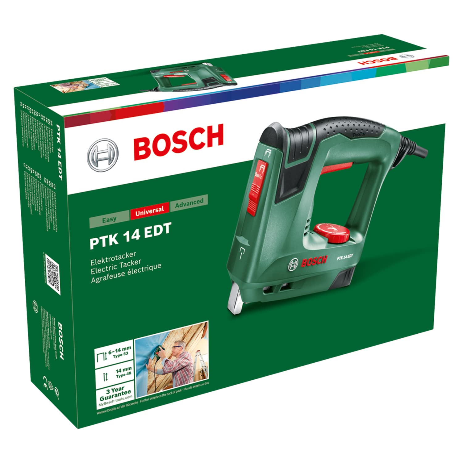 Bosch PTK 14 EDT Graffatrice Elettrica DuoTac Verde