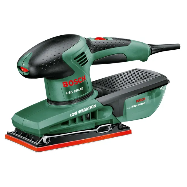 Bosch PSS 250 AE levigatrice orbitale 250W con valigetta