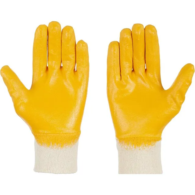 Bormann Guanti da Lavoro Cotone Nitrile 9/L