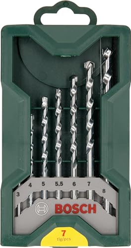 Bosch Mini-X-Line Set 7 Punte Muratura 3-8 mm