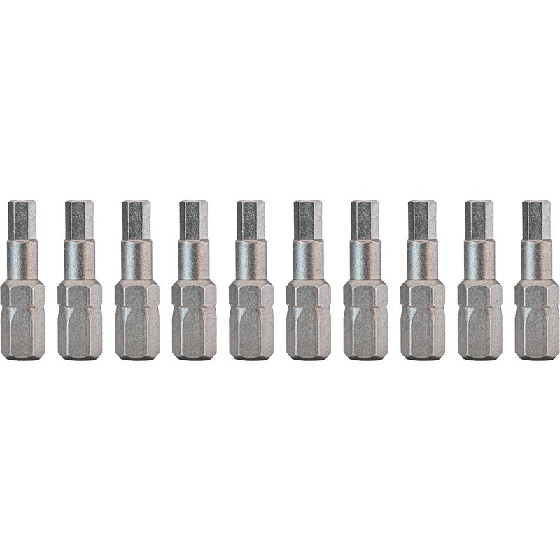 Bormann inserti esagonali SW 4x25mm 10pz acciaio