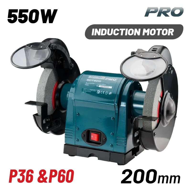 Bormann Pro Smerigliatrice da Banco 550W 200 mm