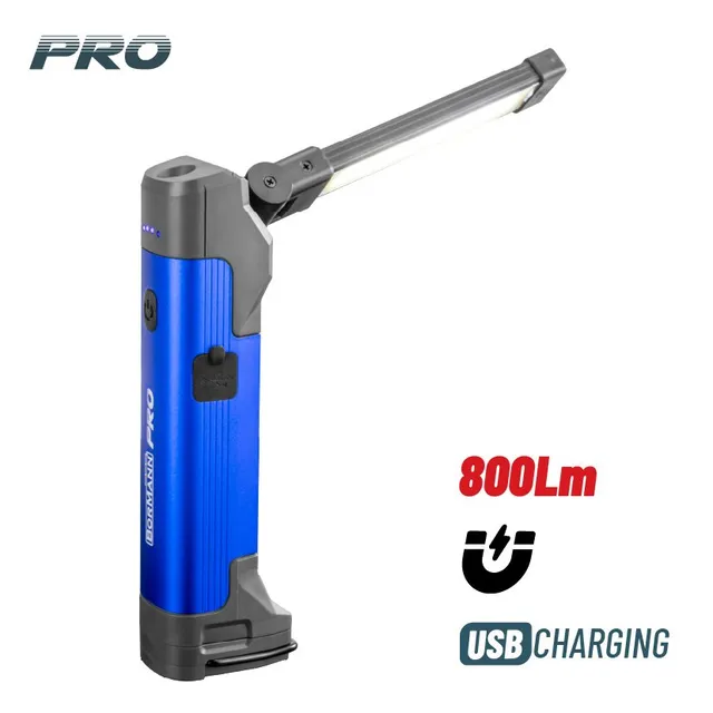 Bormann Lampada da Lavoro Ricaricabile 800Lm COB
