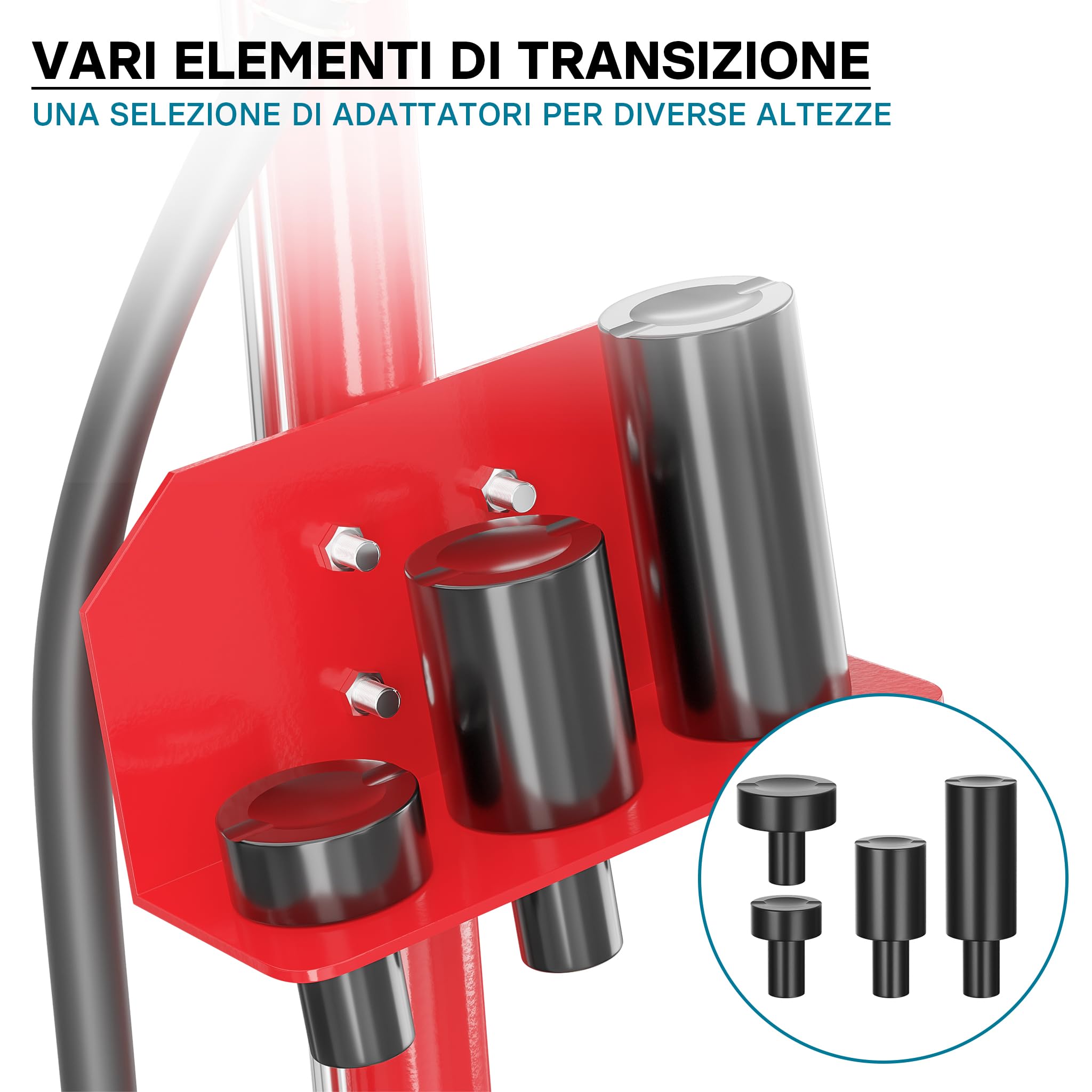 Wiltec Cric Pneumatico Carrello 22T 245-535mm
