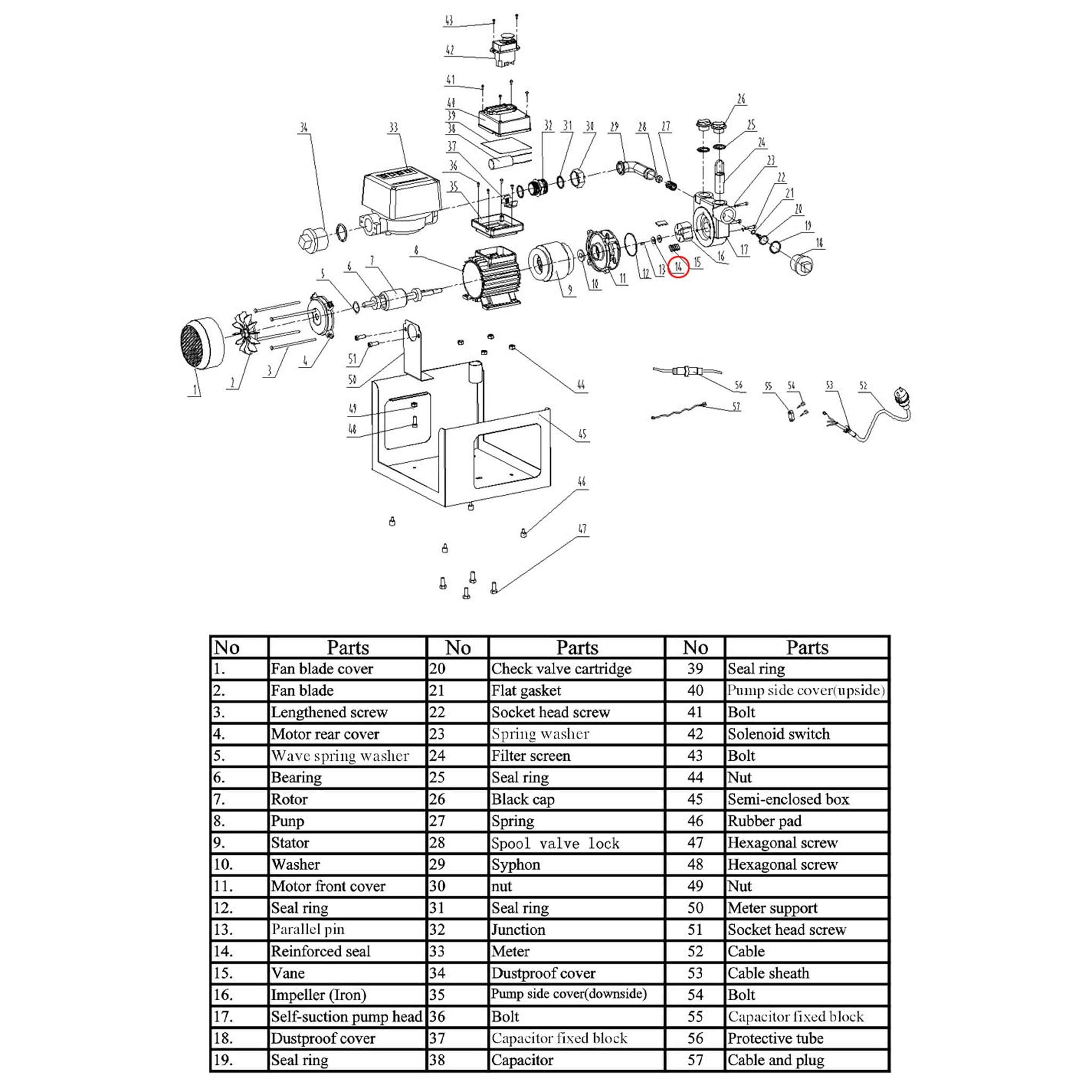Wiltec 24x11x4 guarnizione pompa diesel 2 pezzi