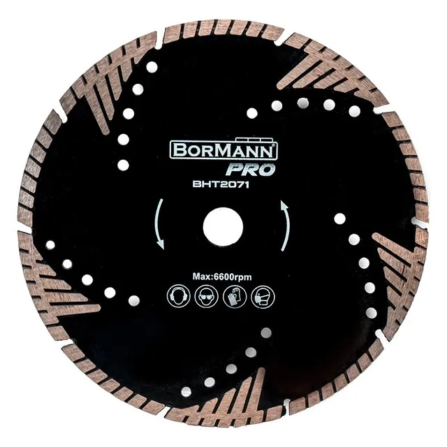 Bormann disco diamantato turbo 125 mm cemento granito