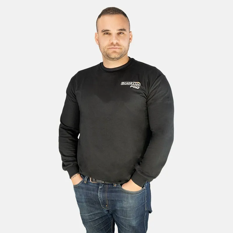 Bormann Camicia Lavoro Manica Lunga Nera M 300 g/m²