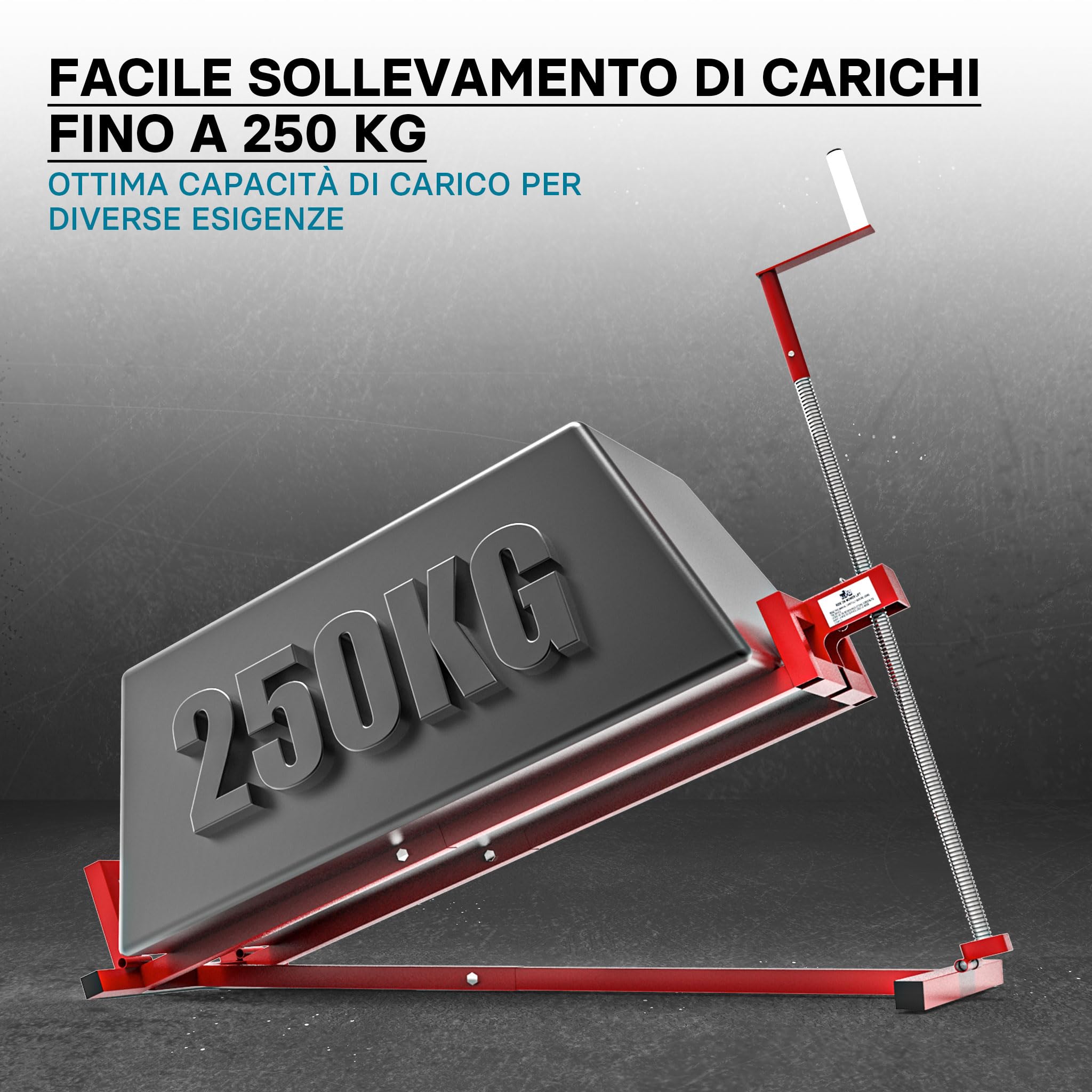 Wiltec Sollevatore trattorino rasaerba 250 kg 35°