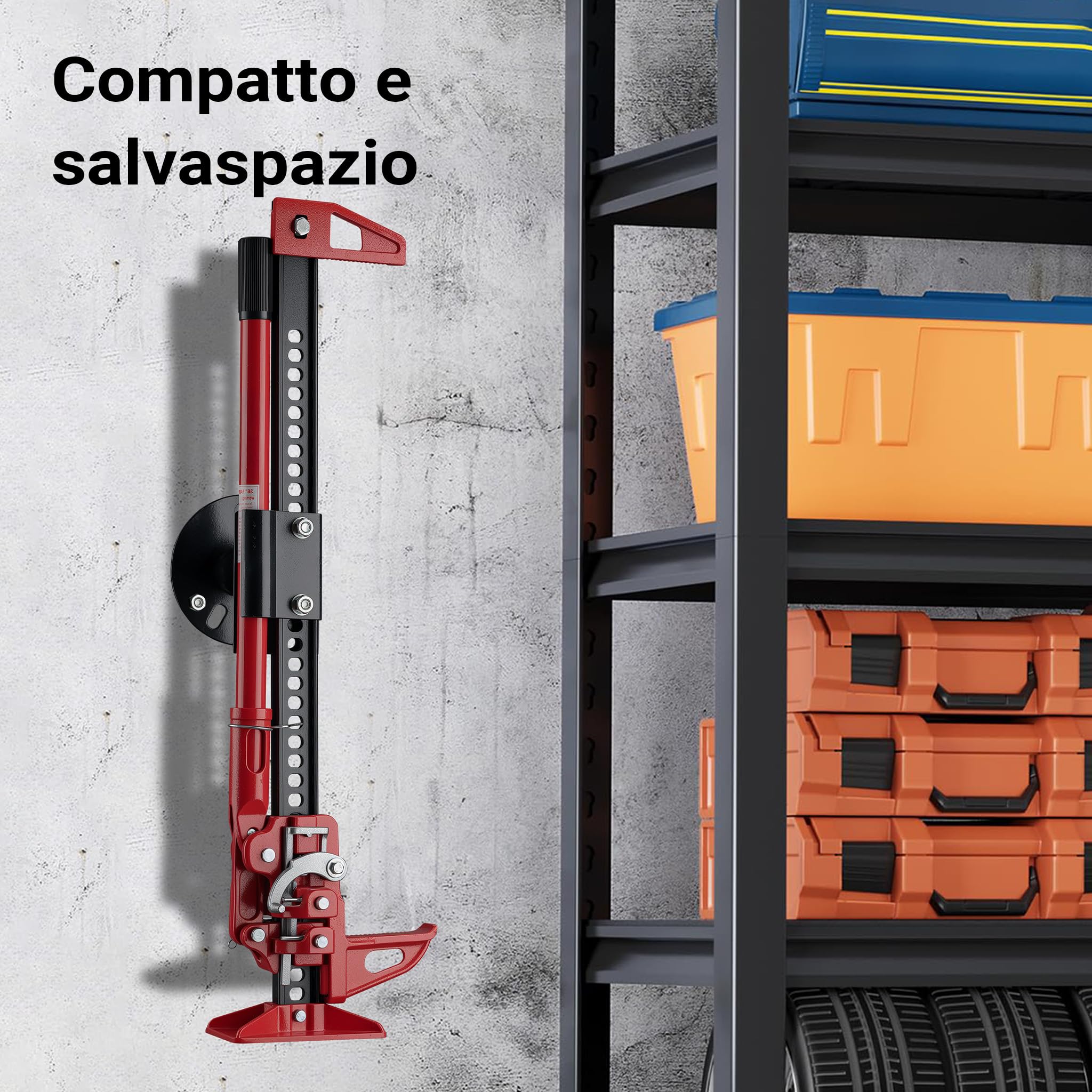 Wiltec Supporto Binda Ruota Scorta 5-6,75" Acciaio Off-Road