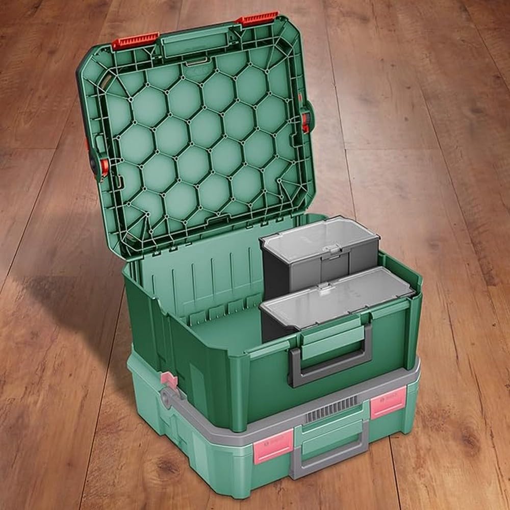 Bosch SystemBox M Cassetta Attrezzi Vuota Verde Impilabile