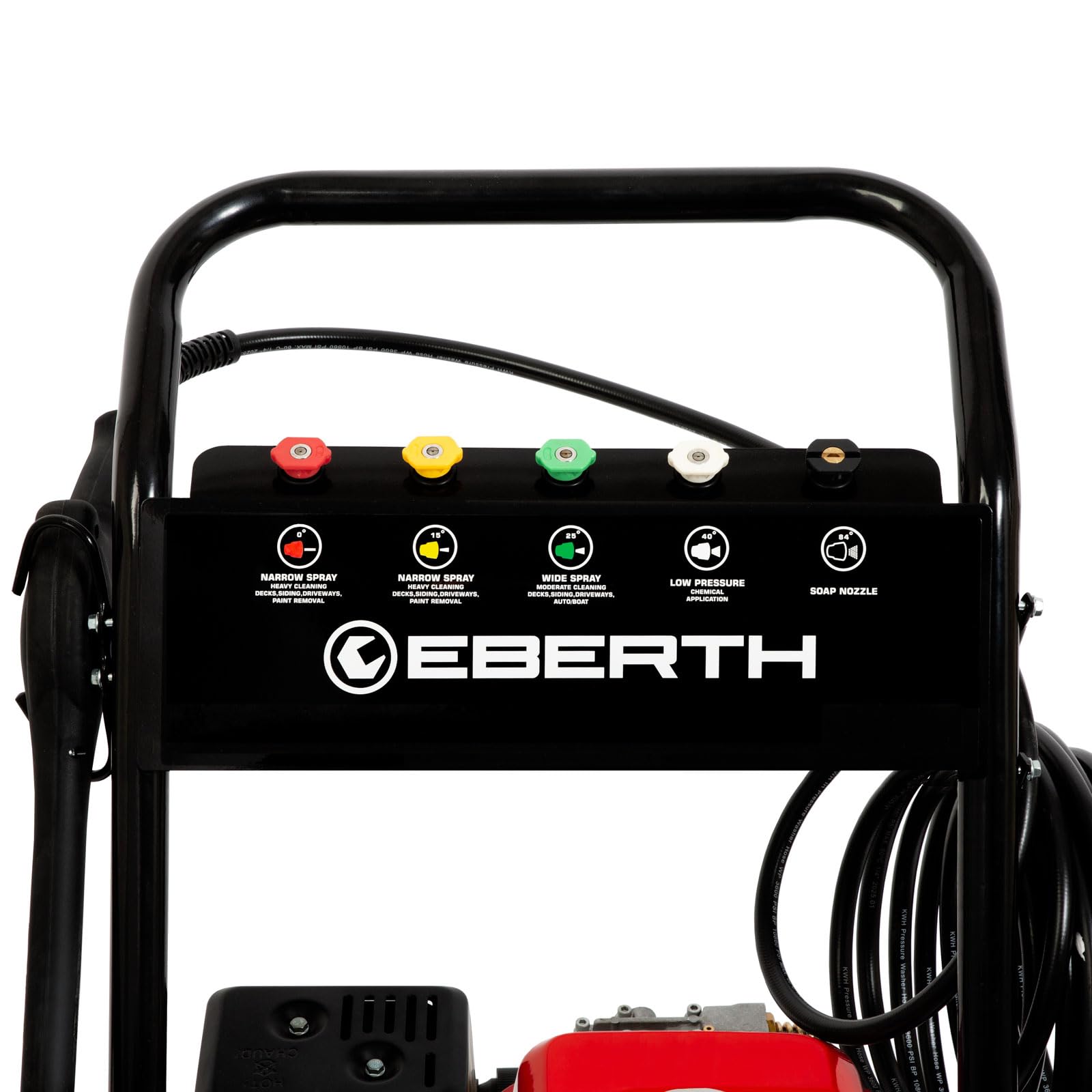 EBERTH Idropulitrice a Benzina 210 Bar 6,5 CV Autoadescante