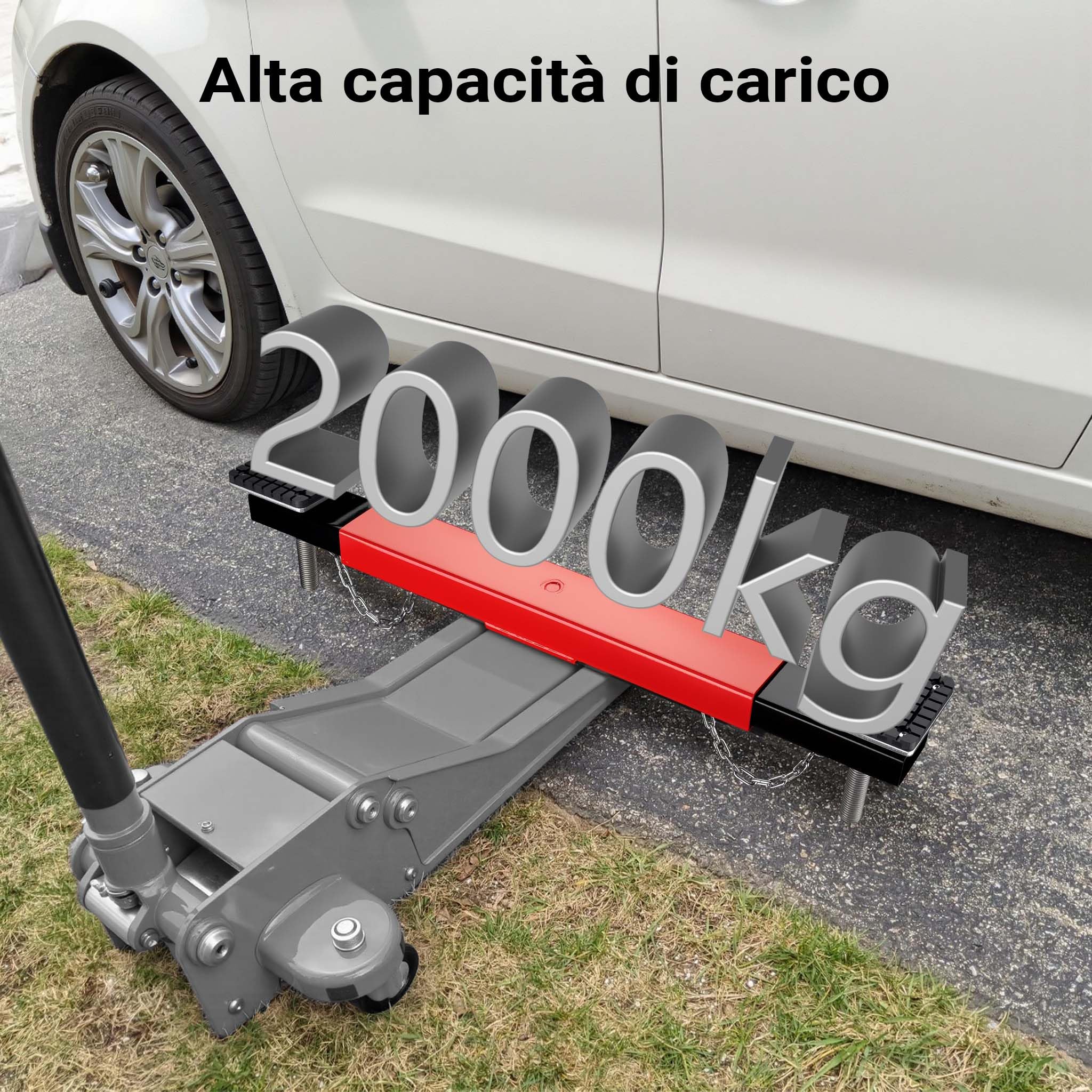 Wiltec Traversa Sollevamento 2000 kg per Martinetto
