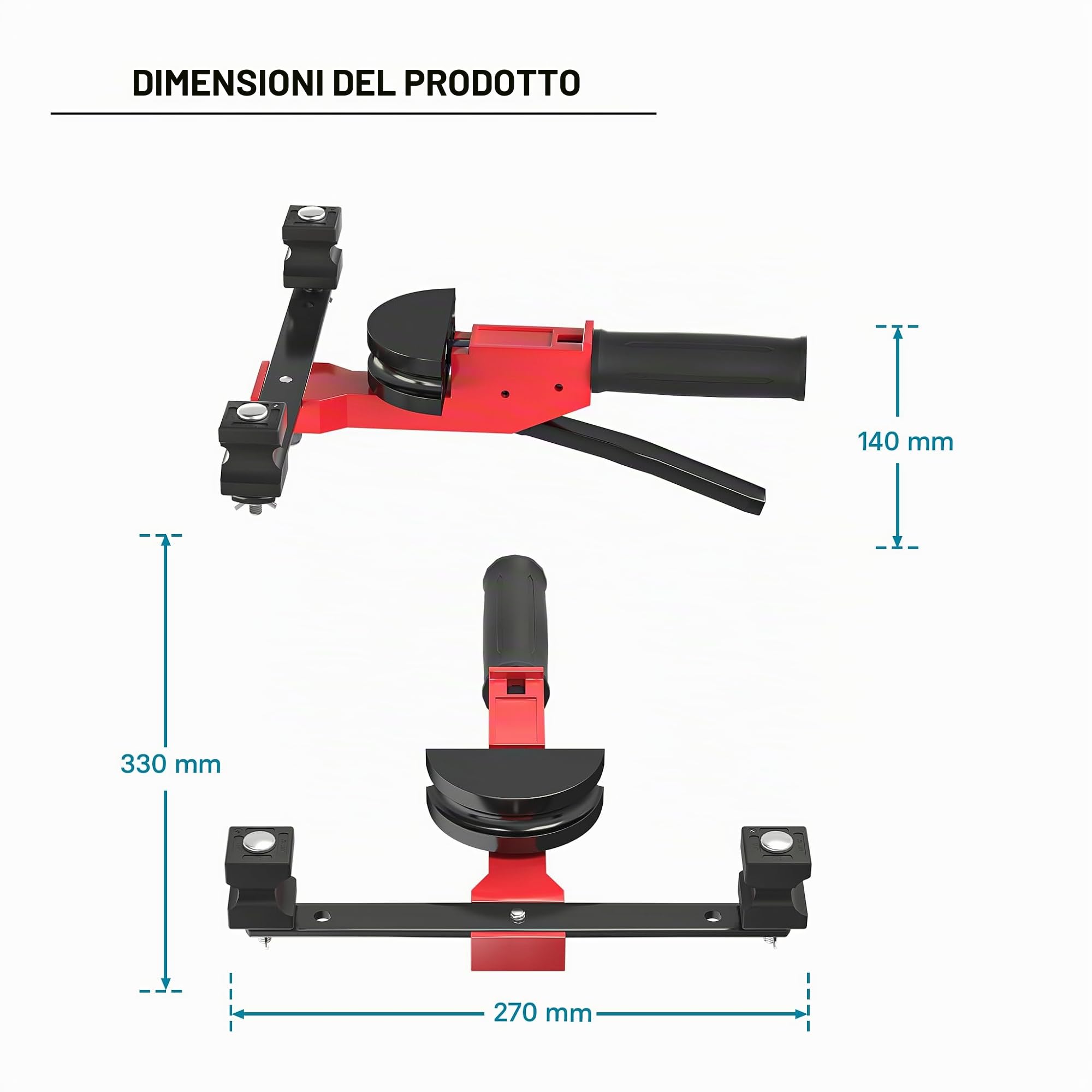 Wiltec Curvatubi Manuale 14-32 mm Piegatubi 90°