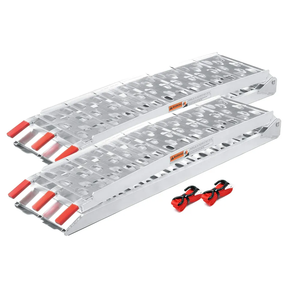 Wiltec Rampe di Carico Pieghevoli 223 cm 680 kg Alluminio 2 Pezzi
