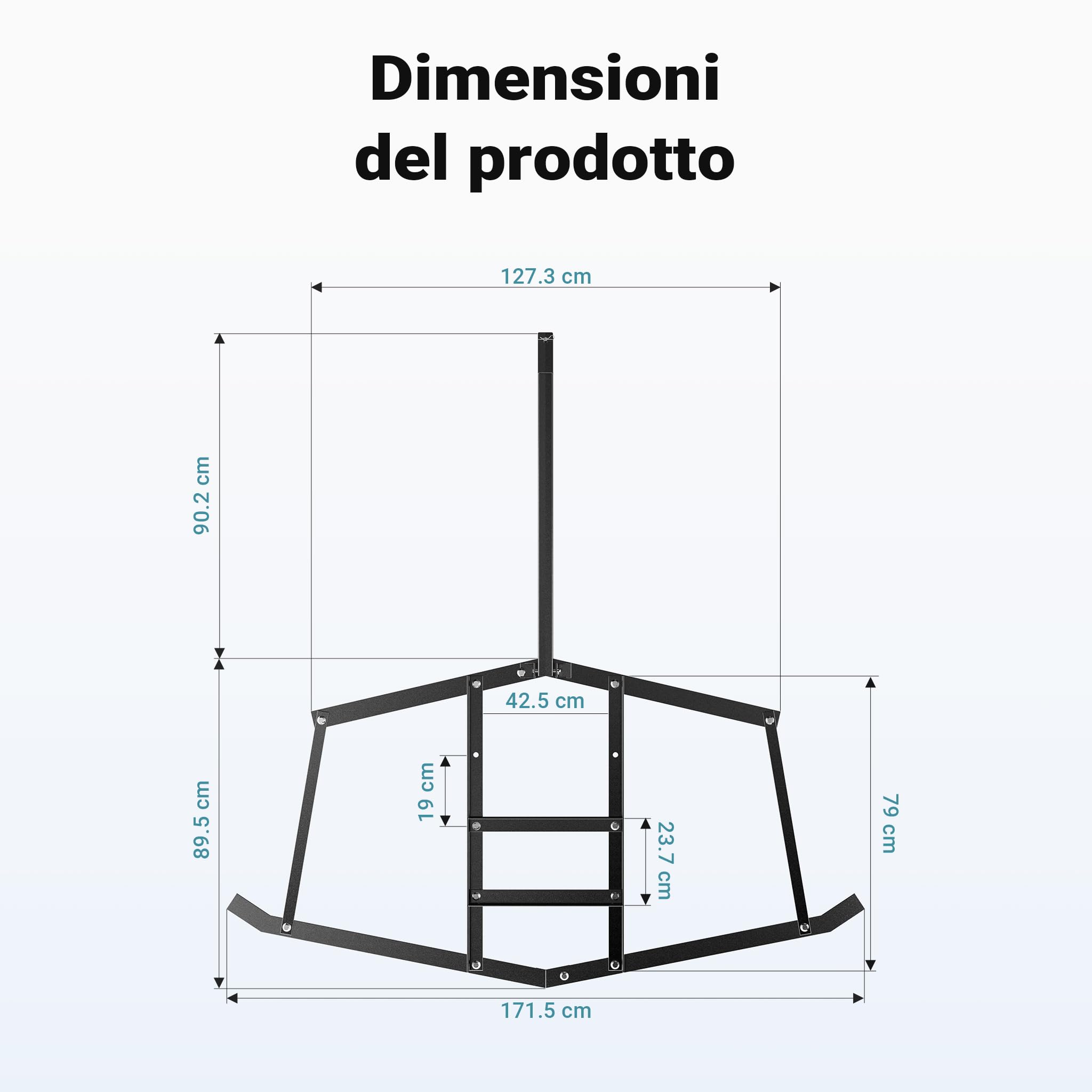 Wiltec erpice livellatore prato 172x90 cm traino quad