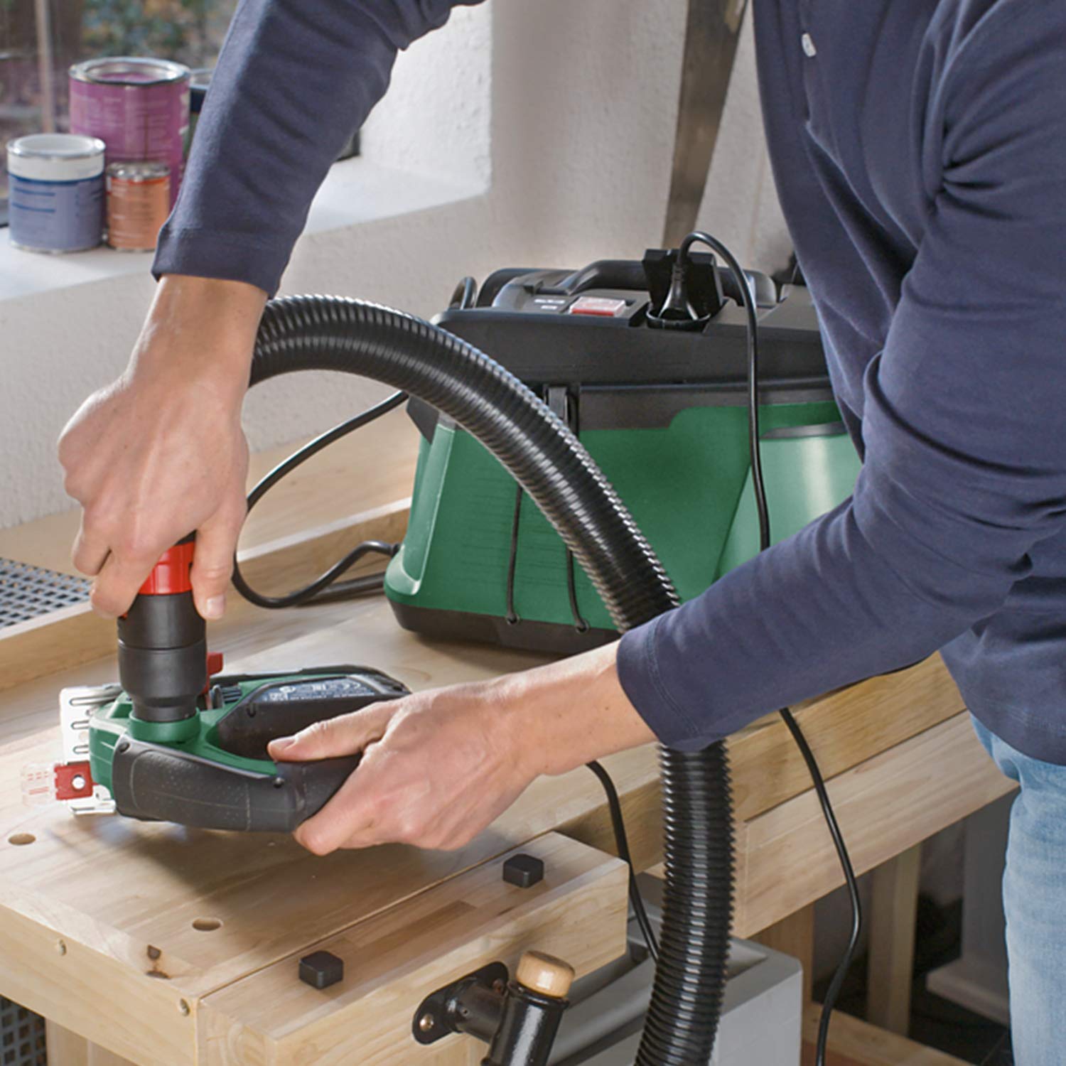 Bosch EasyVac 3 Aspiratore 700W Compatto Verde