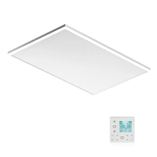 Wiltec Pannello Riscaldante Soffitto Infrarossi 370W 370 Watt LED