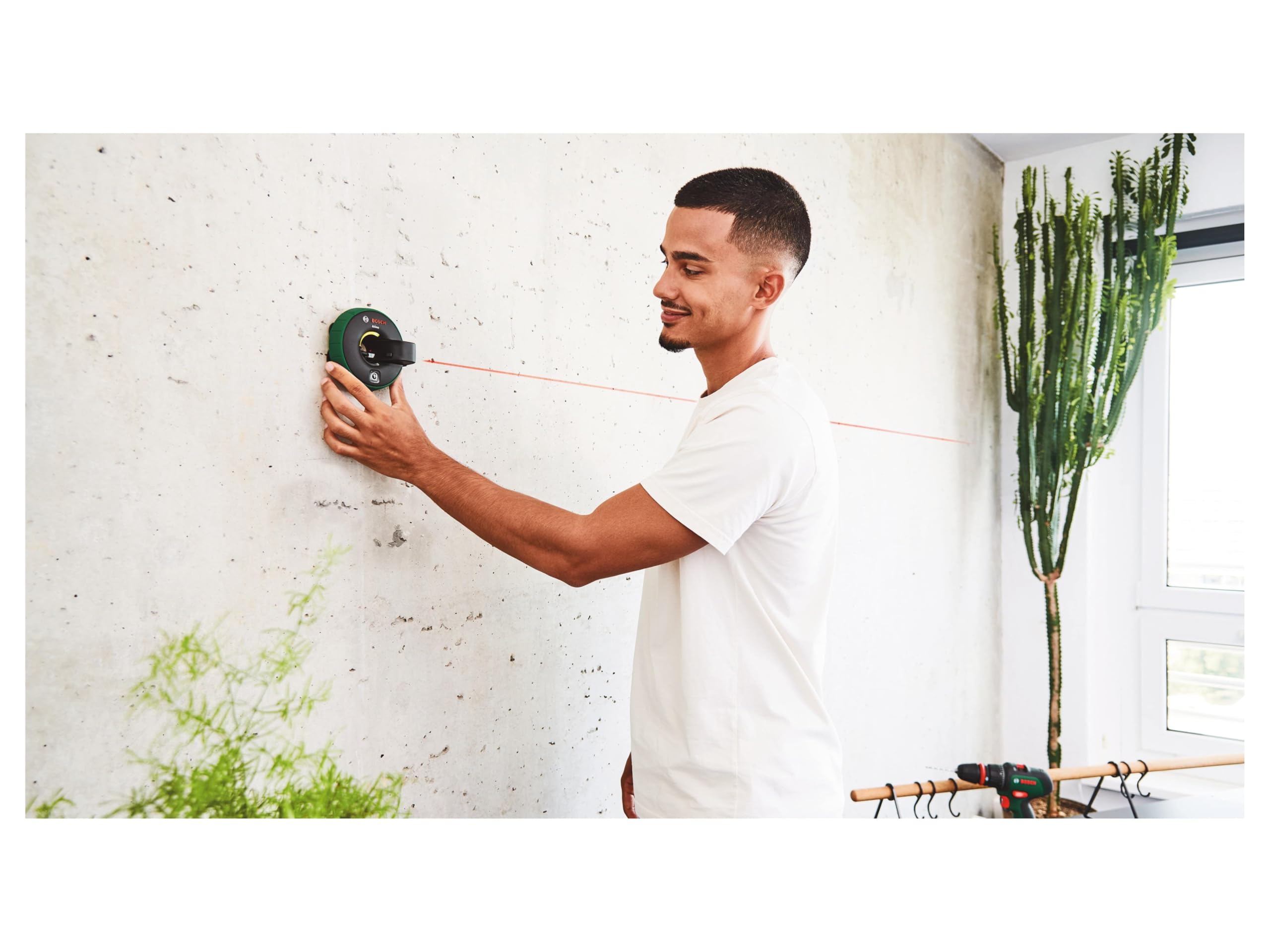Bosch Atino II Livella Laser a Linee 2,2 m con Gelpad