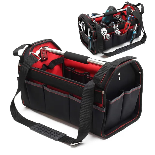 Wiltec Borsa Portautensili L Tessuto 33x18,5x25cm Poliestere