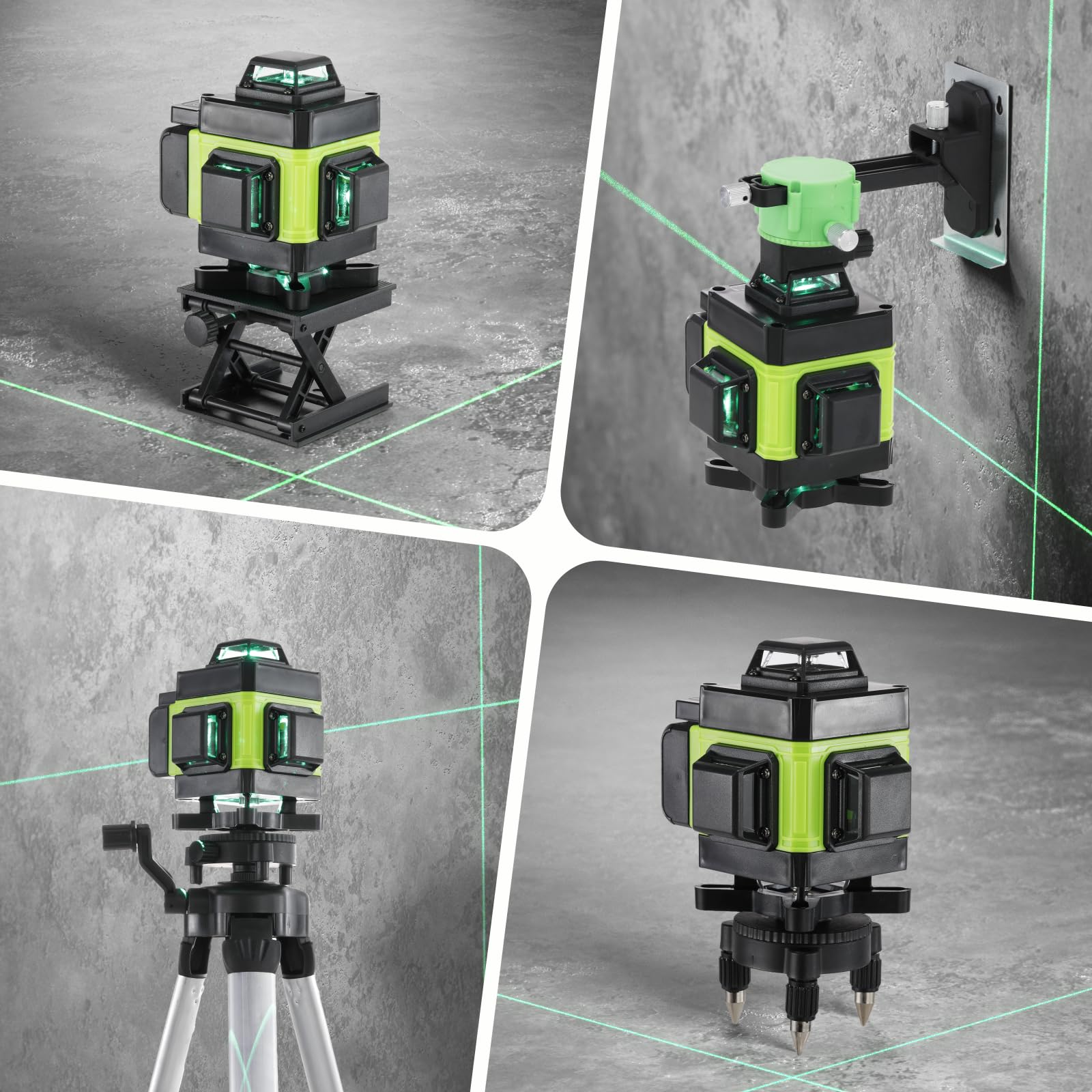 Weytoll Livella laser 16 linee verde IP54 treppiede 25 m