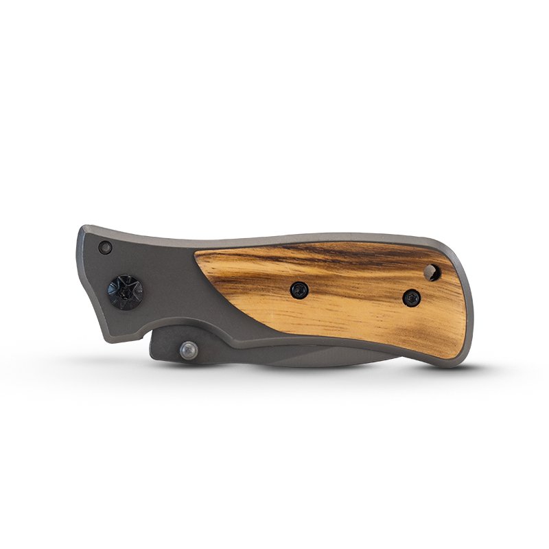 Bormann Coltello Utility Pieghevole Inox Manico Legno